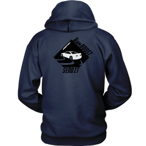 TeamBOOST Full send Hoodie (front and back)