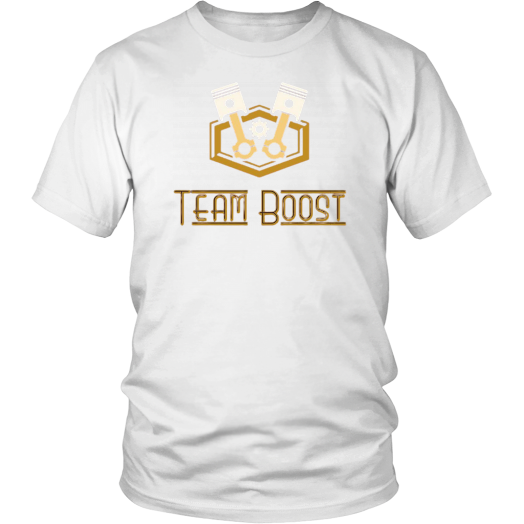 teamboost piston emblem T-Shirt(Front and small back)