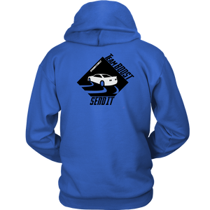 TeamBOOST Full send Hoodie (front and back)