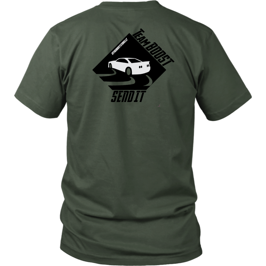 TeamBOOST Full send T-Shirt (front and back)