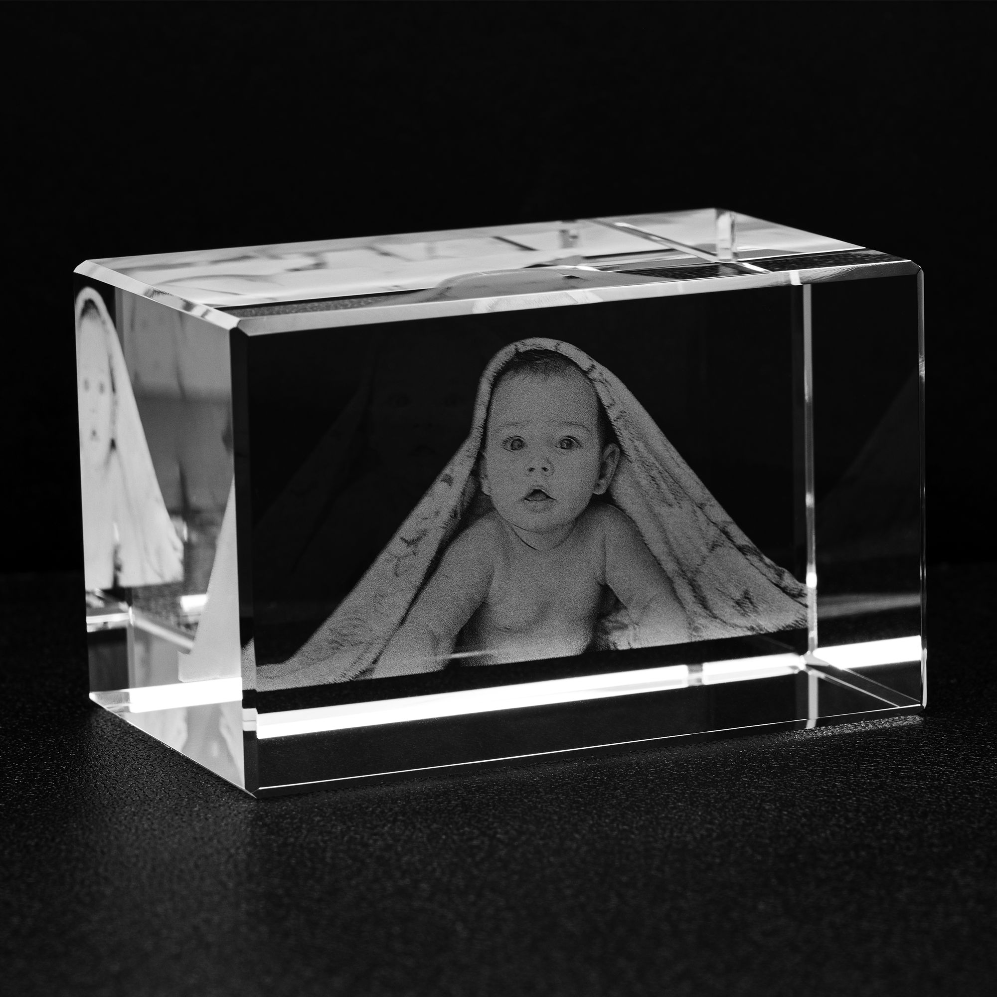personalized crystal block