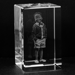personalized crystal block