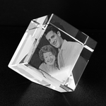 personalized cut corner cube