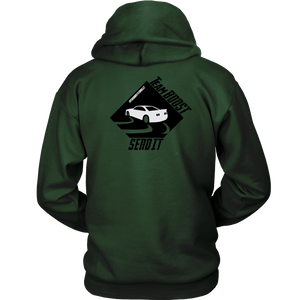 TeamBOOST Full send Hoodie (front and back)