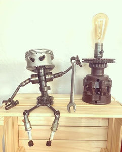 piston man business card holder