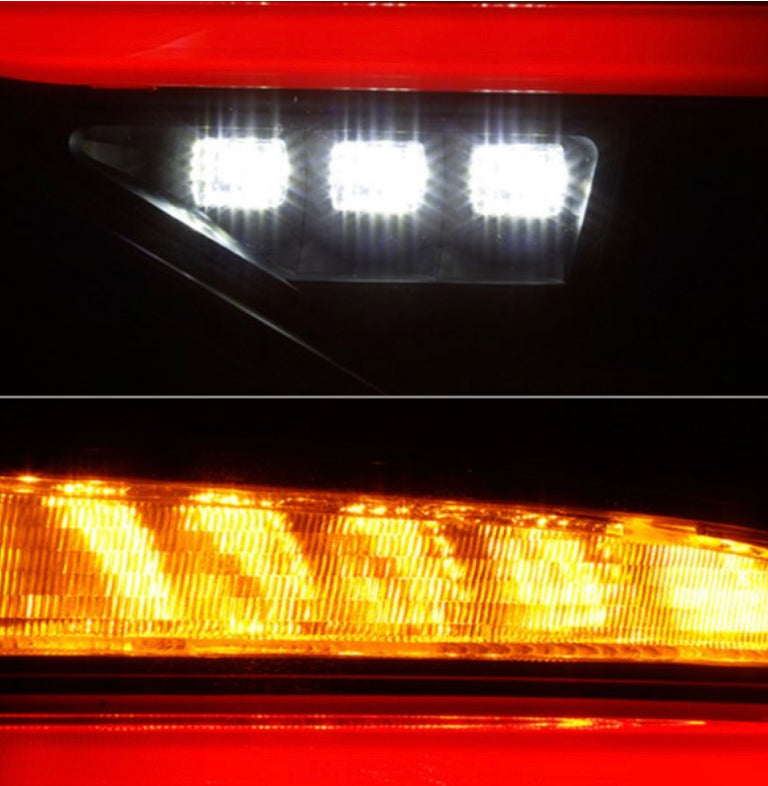 Spyder® - Black Sequential Fiber Optic LED tail light 2013 Subaru wrx