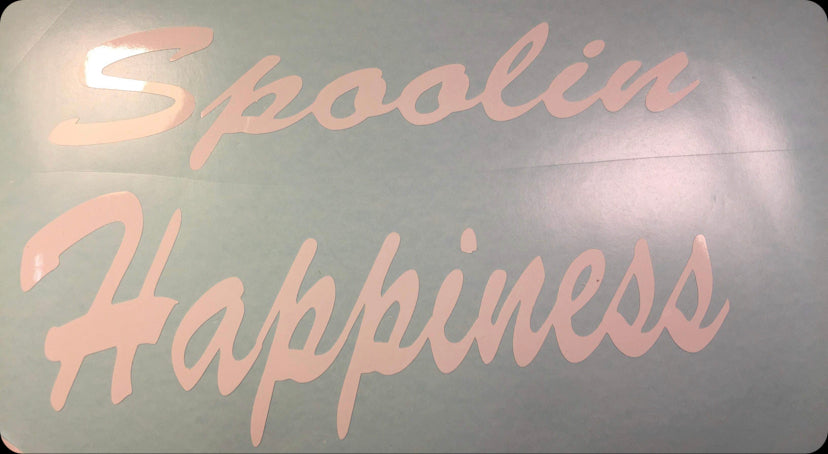 Spoolin happiness decal