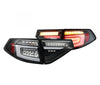 Spyder® - Black Sequential Fiber Optic LED tail light 2013 Subaru wrx