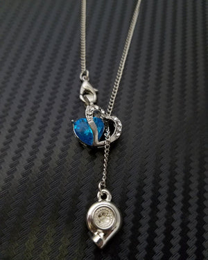 Turbo heart pendant necklace