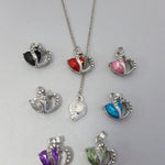 Turbo heart pendant necklace