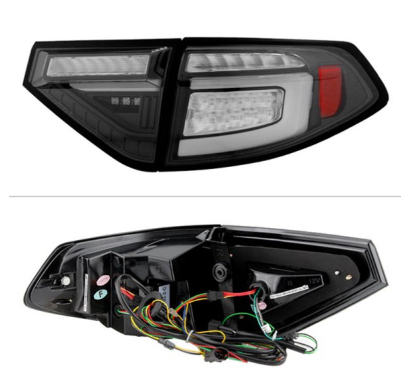 Spyder® - Black Sequential Fiber Optic LED tail light 2013 Subaru wrx
