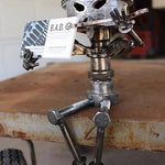 piston man business card holder