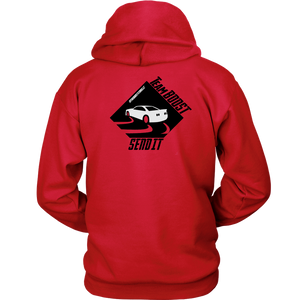 TeamBOOST Full send Hoodie (front and back)