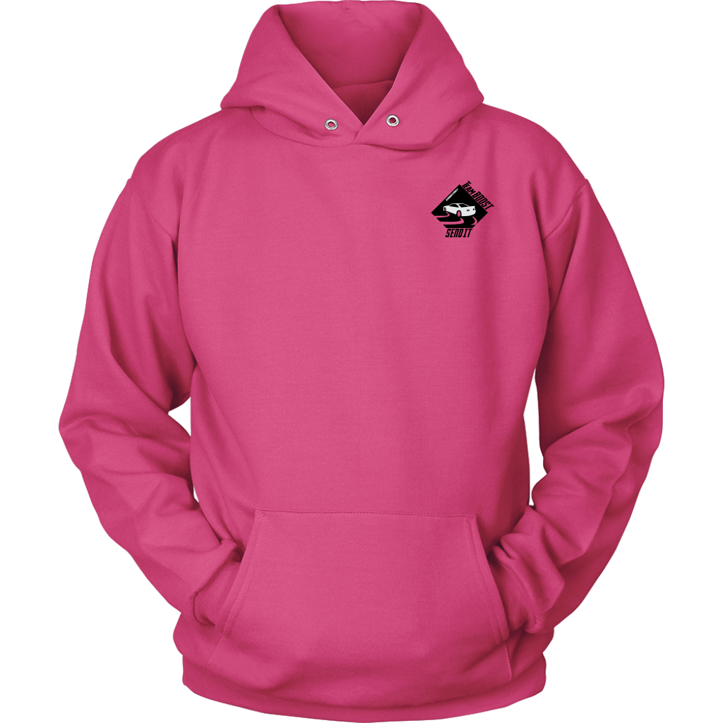 TeamBOOST Full send Hoodie (front and back)