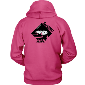 TeamBOOST Full send Hoodie (front and back)