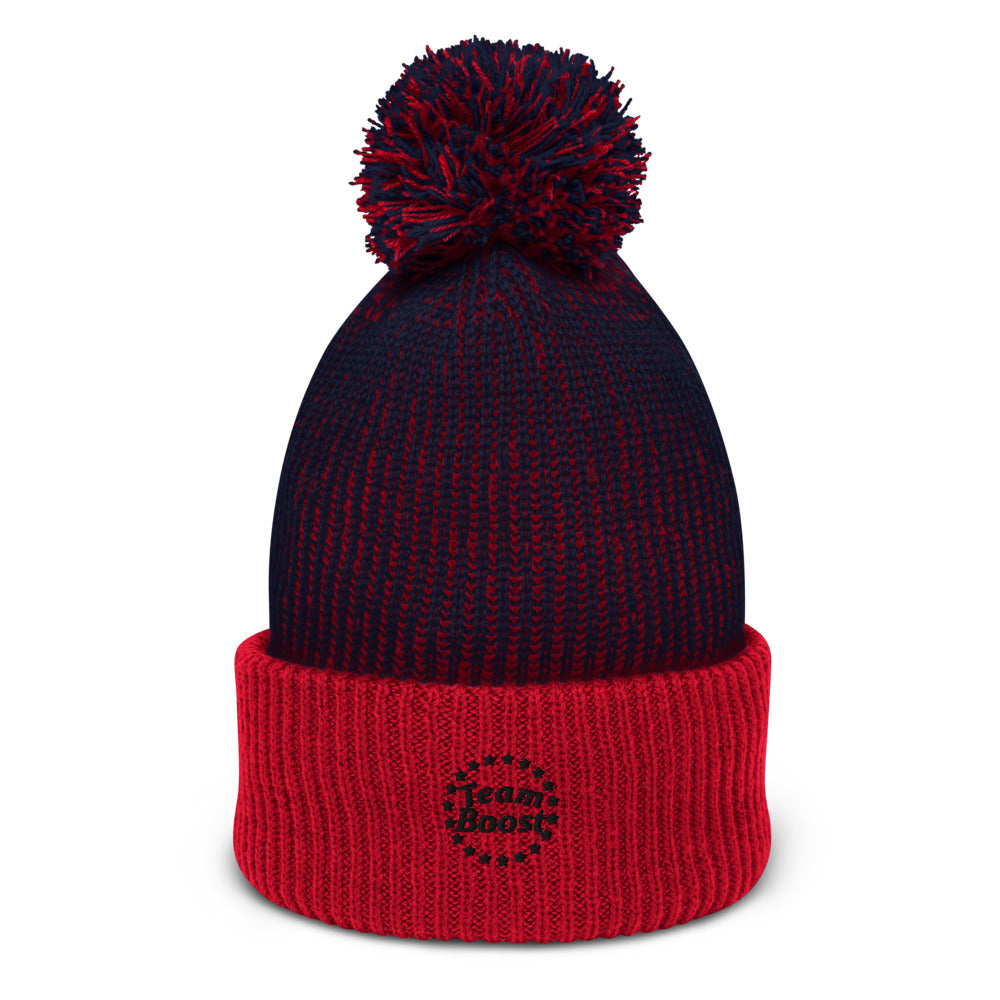 TeamBOOST Logo pom pom beanie