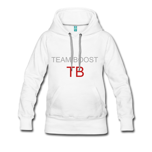 womens Team BOOST HOODIE - white