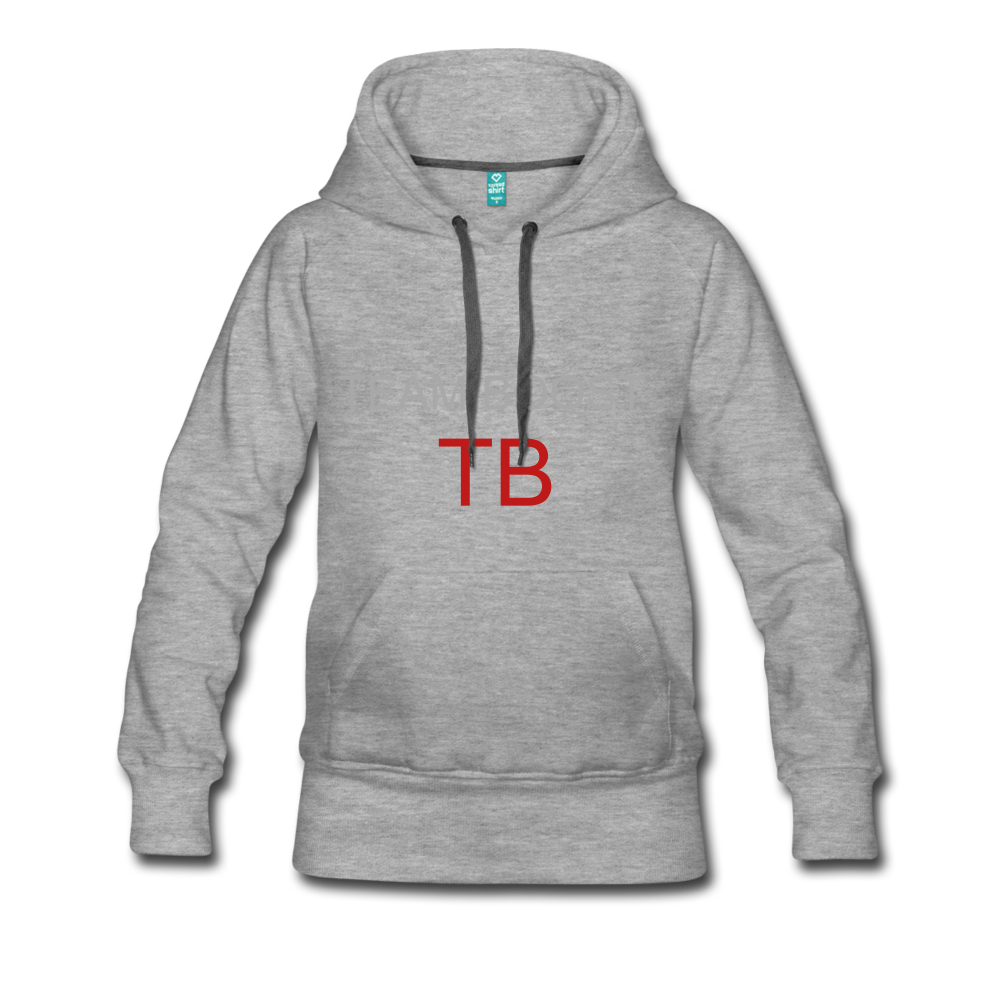 womens Team BOOST HOODIE - heather gray