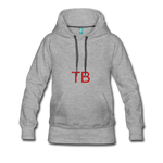 womens Team BOOST HOODIE - heather gray