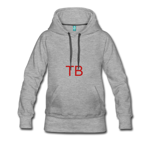 womens Team BOOST HOODIE - heather gray