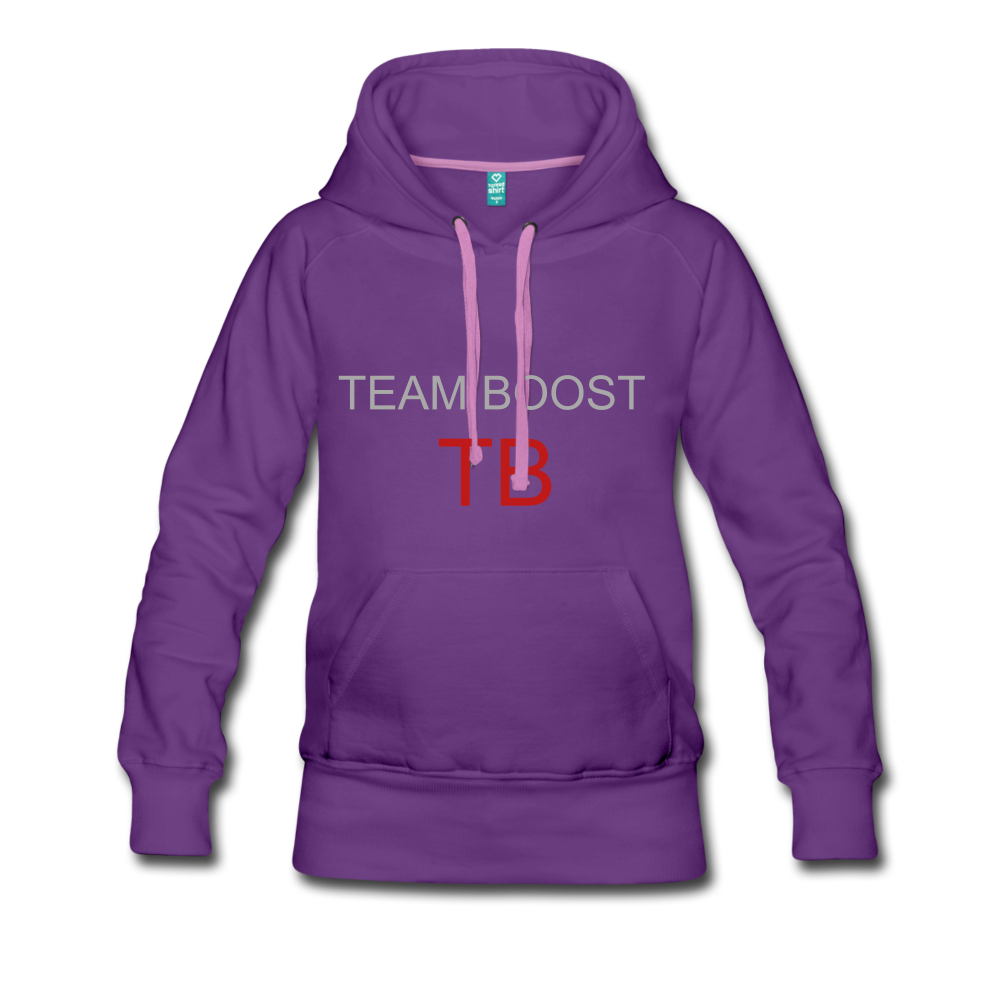 womens Team BOOST HOODIE - purple