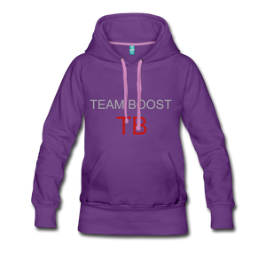 womens Team BOOST HOODIE - purple