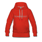 womens Team BOOST HOODIE - red