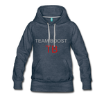 womens Team BOOST HOODIE - heather denim