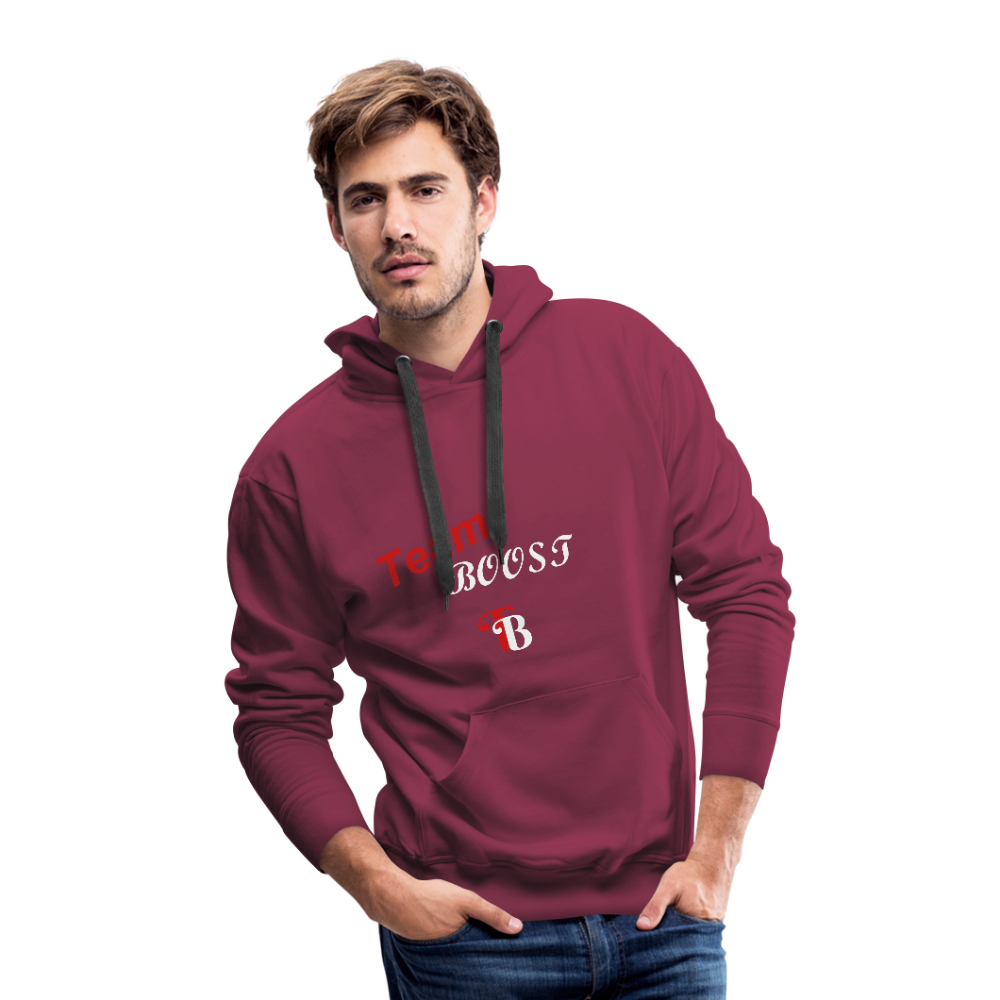 Team Boost( Normal lettering)  Hoodie - burgundy