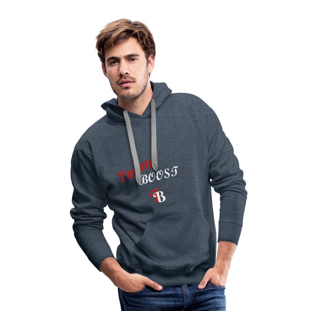 Team Boost( Normal lettering)  Hoodie - heather denim