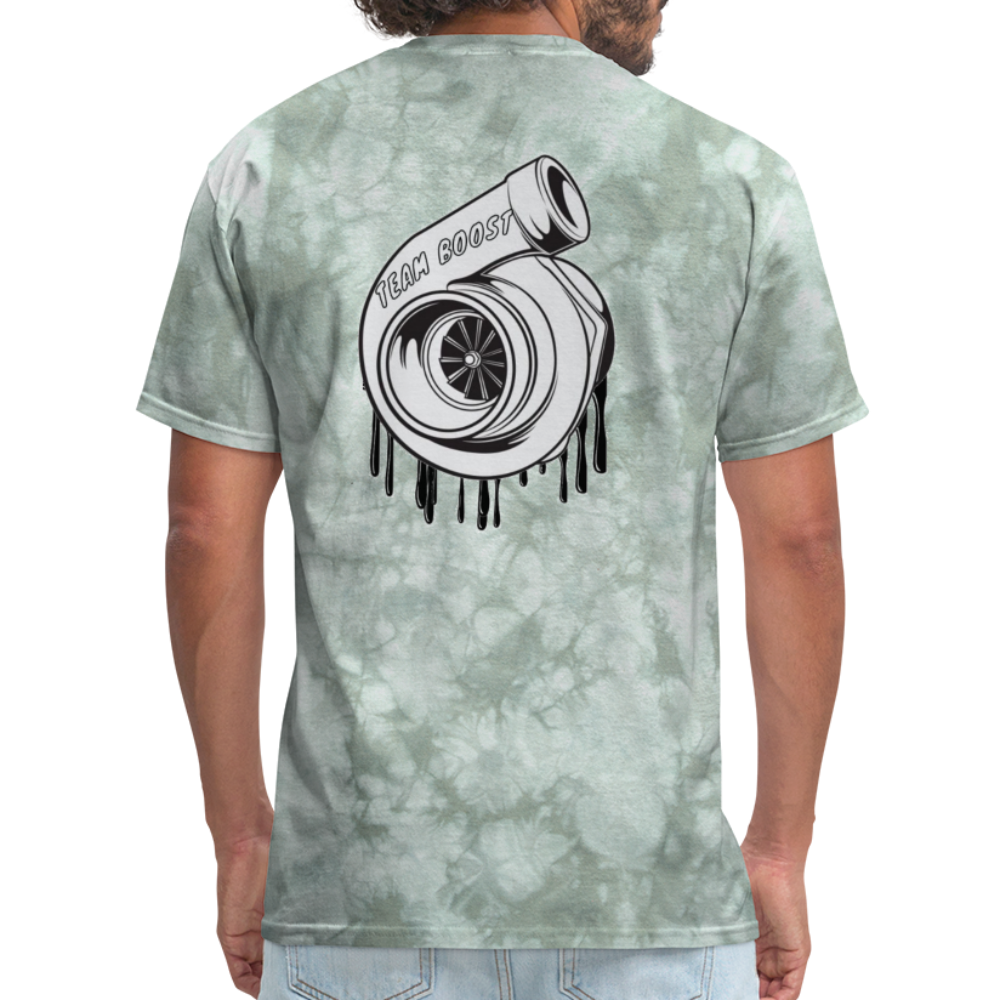 TeamBOOST Turbo T-Shirt - military green tie dye