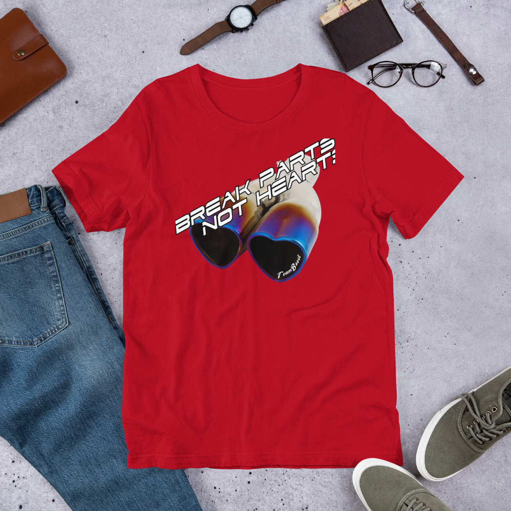 break parts Not Hearts Tee