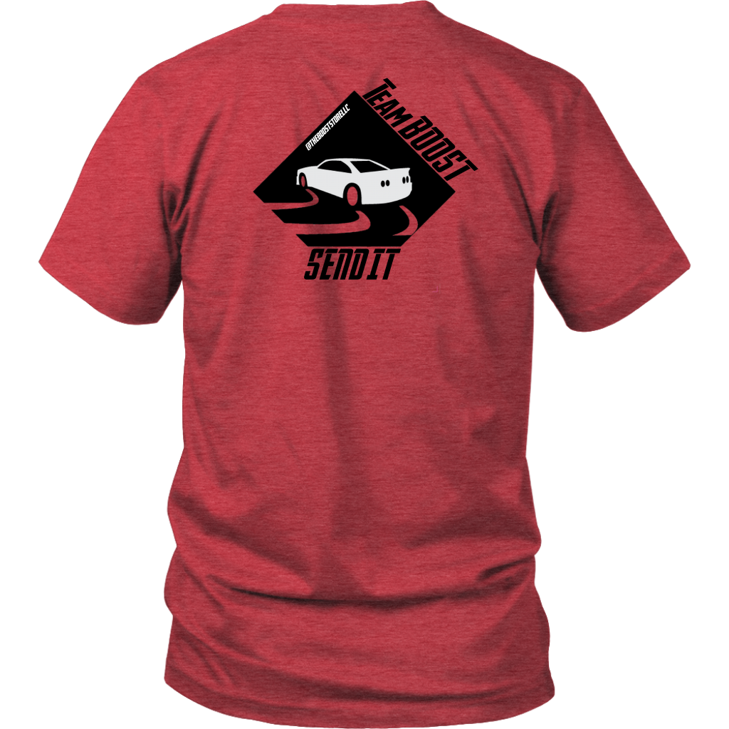 TeamBOOST Full send T-Shirt (front and back)